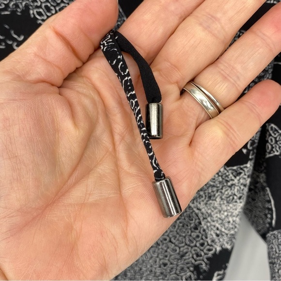 The Limited leopard cat black & white print wide leg pant, M - Picture 6 of 15